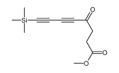 methyl 4-oxo-8-trimethylsilylocta-5,7-diynoate结构式