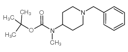 (1-苄基哌啶-4-基)(甲基)氨基甲酸叔丁酯结构式