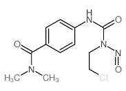 Benzamide, 4-[[[ (2-chloroethyl)nitrosoamino]carbonyl]amino]-N, N-dimethyl结构式