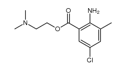 2-(dimethylamino)ethyl 2-amino-5-chloro-3-methylbenzoate结构式