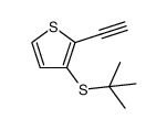 3-(t-butylsulfanyl)-2-ethynylthiophene结构式