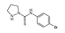 N-(4-Bromophenyl)-1-pyrazolidinecarbothioamide结构式