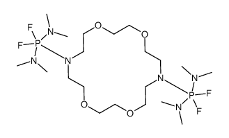 N-[[16-[bis(dimethylamino)-difluoro-λ5-phosphanyl]-1,4,10,13-tetraoxa-7,16-diazacyclooctadec-7-yl]-(dimethylamino)-difluoro-λ5-phosphanyl]-N-methylmethanamine结构式