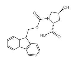 FMOC-(2R,4S)-4-羟基吡咯烷-2-羧酸结构式