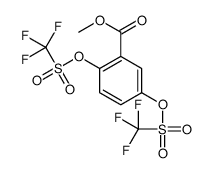 methyl 2,5-bis(trifluoromethylsulfonyloxy)benzoate结构式