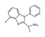 (1S)-1-(4-fluoro-1-phenylbenzimidazol-2-yl)ethanamine结构式