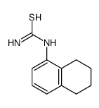 N-(5,6,7,8-TETRAHYDRO-1-NAPHTHALENYL)THIOUREA结构式