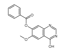 4-hydroxy-6-methoxyquinazolin-7-yl benzoate结构式
