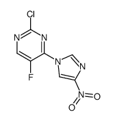 2-chloro-5-fluoro-4-(4-nitroimidazol-1-yl)pyrimidine结构式