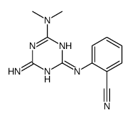 2-[[4-amino-6-(dimethylamino)-1,3,5-triazin-2-yl]amino]benzonitrile结构式