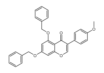 5,7-bis(benzyloxy)-3-(4-methoxyphenyl)-4H-chromen-4-one结构式