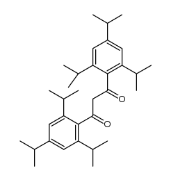 1,3-bis(2,4,6-triisopropylphenyl)propane-1,3-dione结构式