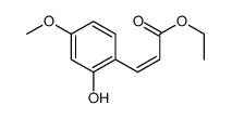 ethyl 3-(2-hydroxy-4-methoxyphenyl)prop-2-enoate结构式
