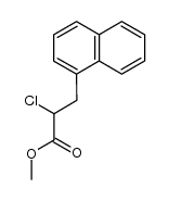 2-chloro-3-(1-naphthyl)propionic acid methyl ester结构式