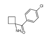 (1-AMINOCYCLOBUTYL)(4-CHLOROPHENYL)METHANONE结构式