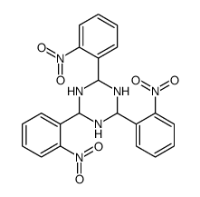 2,4,6-tris(2-nitrophenyl)-1,3,5-triazinane结构式