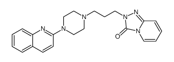 2-(3-(4-(2-quinolyl))-1-piperazinyl)propyl-1,2,4-triazolo(4,3-a)pyridin-3(2H)-one结构式