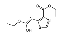 ethyl 5-(ethoxycarbonylamino)-1,3-thiazole-4-carboxylate结构式