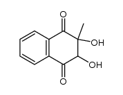 2,3-dihydroxy-2-methyl-2,3-dihydronaphthalene-1,4-dione结构式