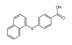 4-naphthalen-1-ylsulfanylbenzoic acid结构式