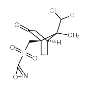 (-)-8,8-二氯樟脑磺哑嗪结构式