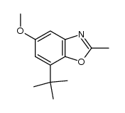 7-(tert-butyl)-5-methoxy-2-methylbenzo[d]oxazole结构式