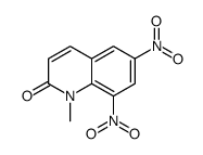 1-methyl-6,8-dinitroquinolin-2-one结构式