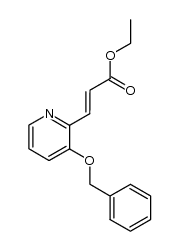 (E)-ethyl 3-(3-(benzyloxy)-2-pyridinyl)propenoate结构式