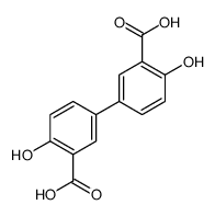 4,4'-Dihydroxybiphenyl-3,3'-dicarboxylic acid结构式