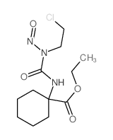 1-(3-(2-Chloroethyl)-3-nitrosoureido)cyclohexanecarboxylic acid ethyl ester结构式
