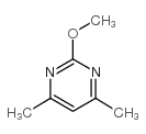 2-甲氧基-4,6-甲基嘧啶结构式