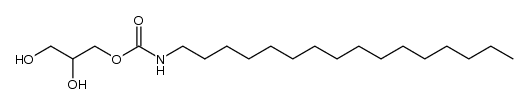 2,3-dihydroxypropyl hexadecylcarbamate结构式