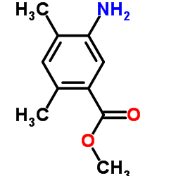 5-氨基-2,4-二甲基-苯甲酸甲酯结构式