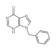 6H-Purin-6-one, 1,9-dihydro-9- (phenylmethyl)-结构式