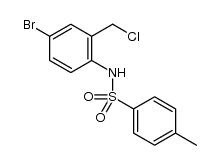 N-(4-bromo-2-(chloromethyl)phenyl)-4-methylbenzenesulfonamide结构式