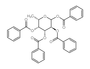 1,2,3,4-Tetra-O-benzoyl-L-fucopyranose结构式