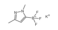 potassium (1,3-dimethyl-1H-pyrazol-5-yl)trifluoroborate结构式