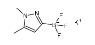 potassium (1,5-dimethyl-1H-pyrazol-3-yl)trifluoroborate结构式
