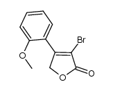 3-bromo-4-(2-methoxyphenyl)furan-2(5H)-one结构式