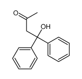 4-hydroxy-4,4-diphenylbutan-2-one结构式