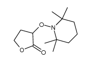 2-(2,2,6,6-tetramethylpiperidin-1-yloxy)butyrolactone结构式