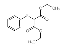 Propanedioic acid,2-(phenylthio)-, 1,3-diethyl ester结构式