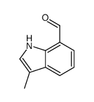 1H-Indole-7-carboxaldehyde, 3-methyl- (9CI)结构式