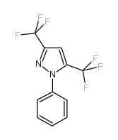 3,5-双(三氟甲基)-1-苯基吡唑结构式