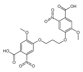 4-[3-(4-carboxy-2-methoxy-5-nitrophenoxy)propoxy]-5-methoxy-2-nitrobenzoic acid结构式