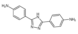 4-[3-(4-aminophenyl)-1H-1,2,4-triazol-5-yl]aniline结构式