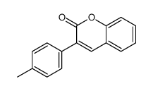 3-(4-methylphenyl)chromen-2-one结构式
