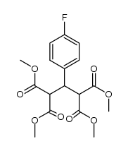 tetramethyl-2-(4-fluorophenyl)propane-1,1,3,3-tetracarboxylate结构式