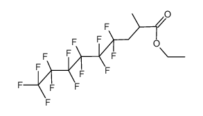 Ethyl 2-methyl-4,4,5,5,6,6,7,7,8,8,9,9,9-tridecafluorononanoate结构式
