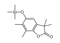 3,3,6,7-tetramethyl-5-trimethylsilyloxy-1-benzofuran-2-one结构式